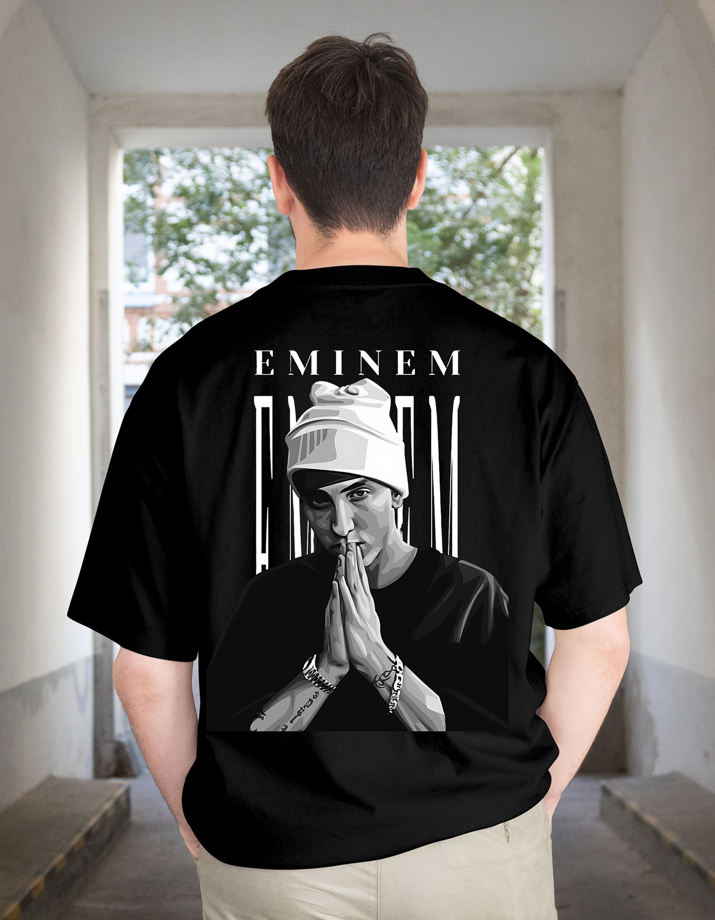 Black Eminem - Over Sized T Shirt
