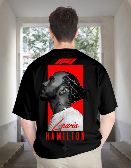 Black Lewis Hamilton - Over Sized