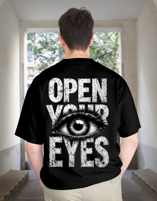 Black Eye Print - Over Sized T Shirt
